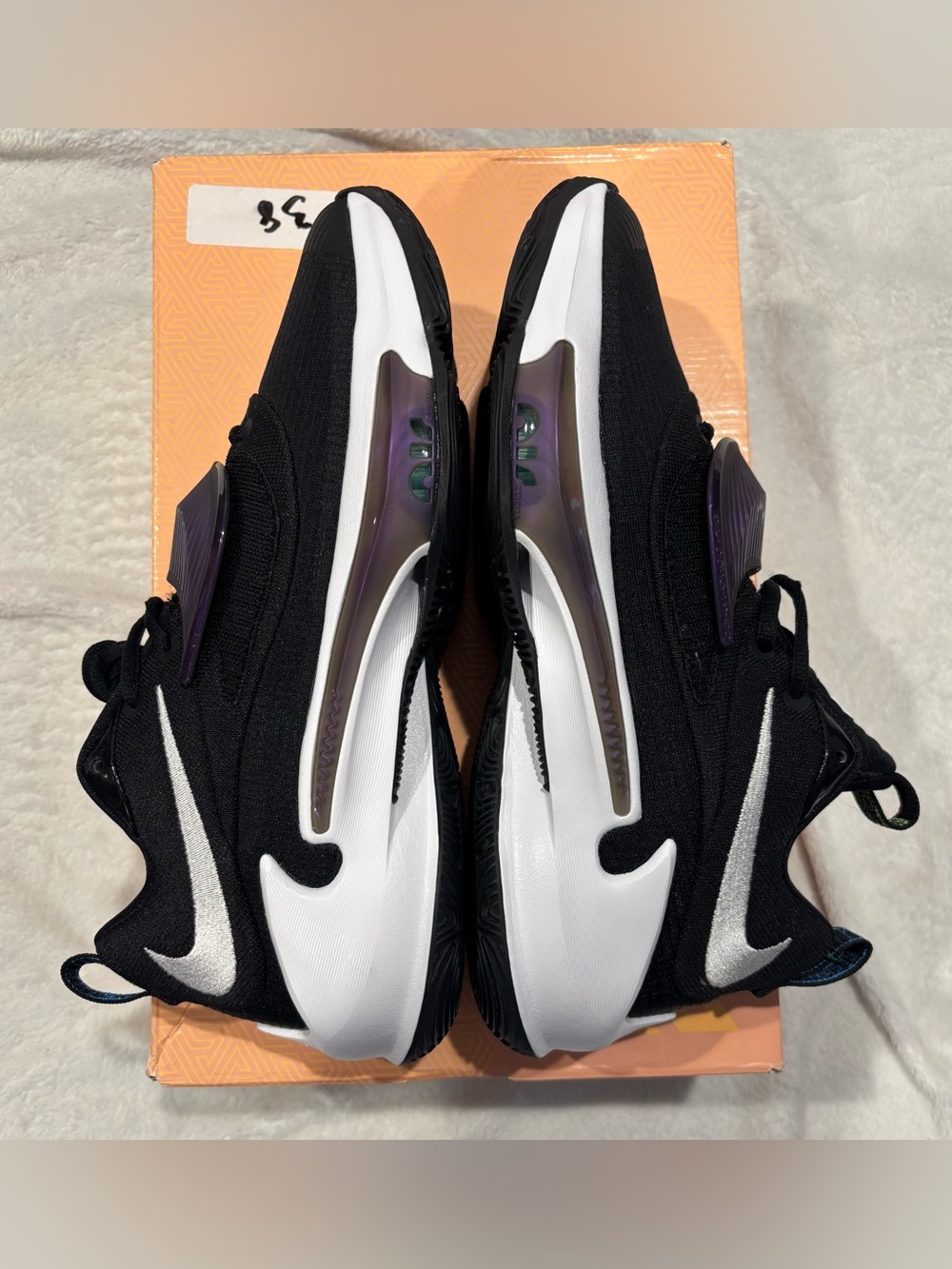 Nike Zoom Freak 3  Black, White and Purple Training/Basketball Sneakers